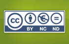 CC Logo: Namensnennung, nicht kommerziell, keine Bearbeitung