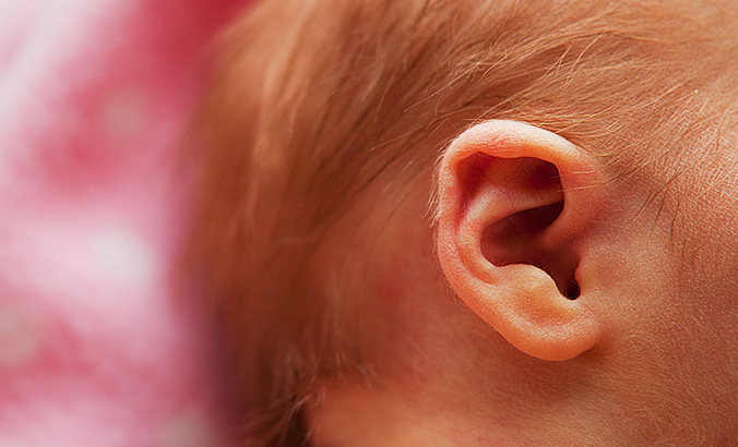 Ohr eines Babys