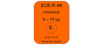 ECE R 44 Prüfsiegel Prüfsiegel Kinderautositz
